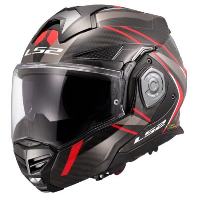 LS2 FF901 ADVANT-X CARBON FUTURE II překlápěcí helma červená